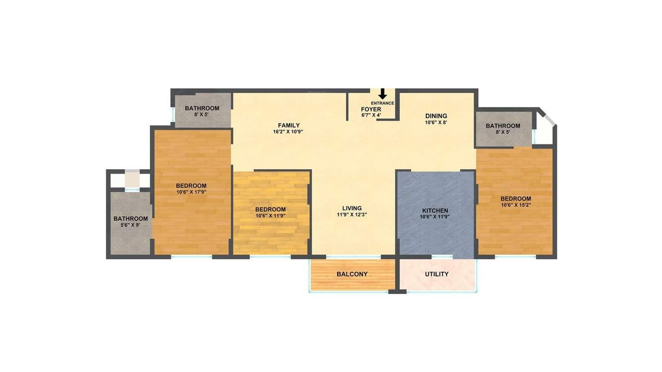 Sumadhura Lake Breeze (3BHK+3T (1,910 sq ft) 1910 sq ft)