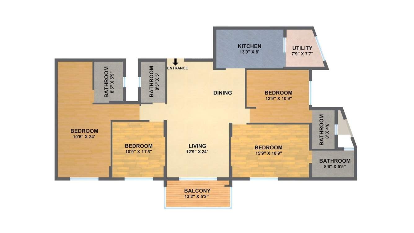 Sumadhura Lake Breeze (4BHK+4T (2,045 sq ft) 2045 sq ft)