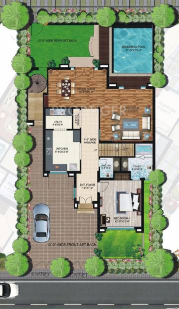 Shalimar Paradise (3BHK+4T (2,863 sq ft) + Servant Room 2863 sq ft)
