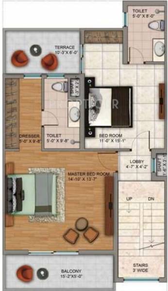 The Hemisphere Golf Villas (3BHK+5T (1,974 sq ft) + Pooja Room 1974 sq ft) The Hemisphere Golf Villas (3BHK+5T (1,974 sq ft) + Pooja Room 1974 sq ft)