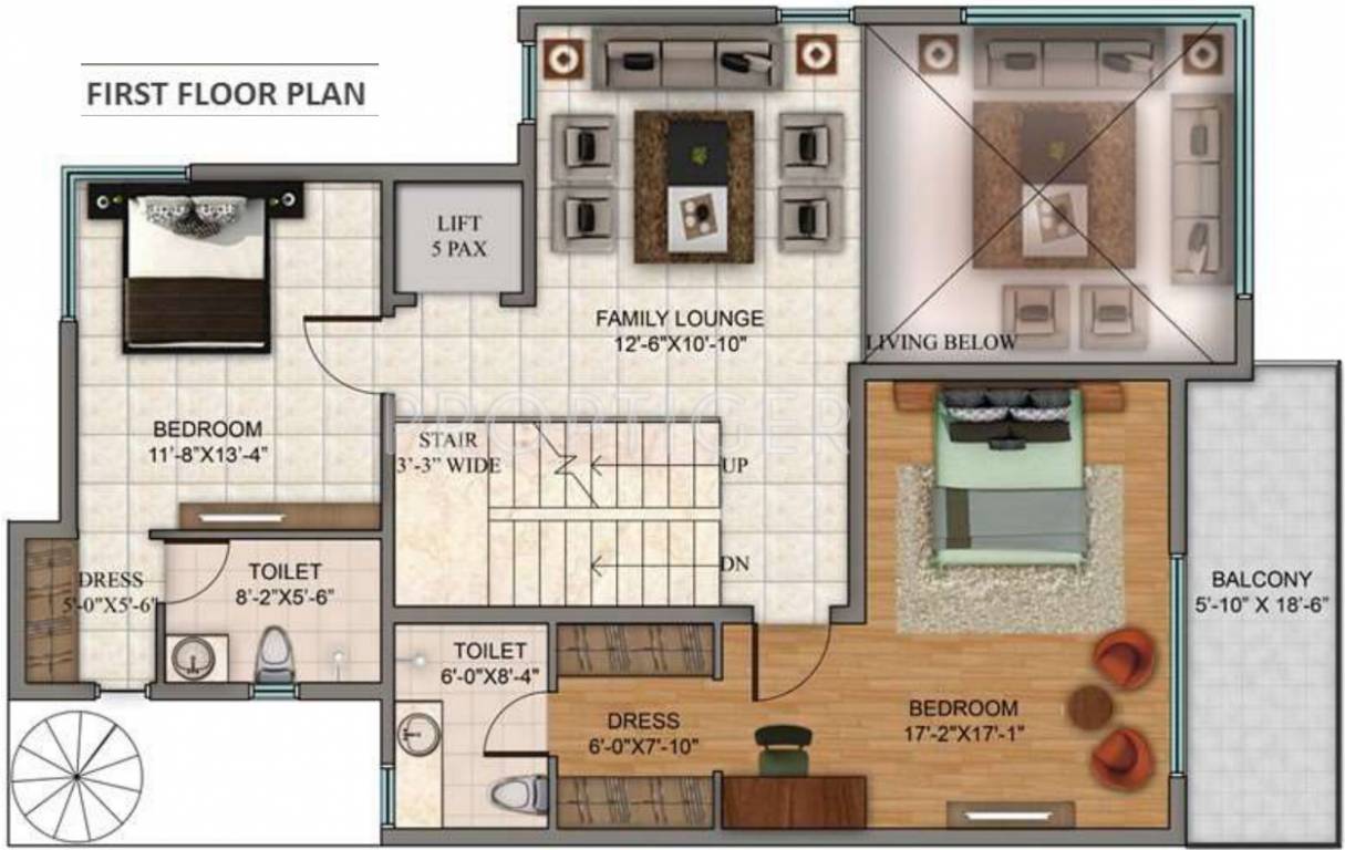 The Hemisphere Golf Villas (4BHK+6T (3,885 sq ft) + Pooja Room 3885 sq ft)