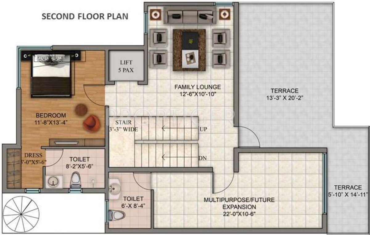 The Hemisphere Golf Villas (4BHK+6T (3,885 sq ft) + Pooja Room 3885 sq ft)