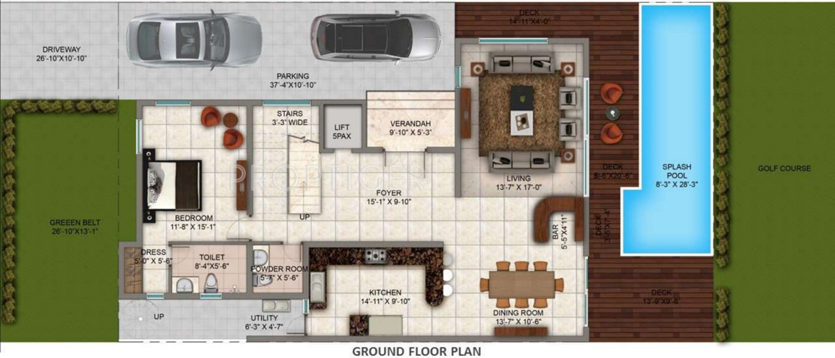 The Hemisphere Golf Villas (5BHK+8T (5,092 sq ft) + Pooja Room 5092 sq ft)