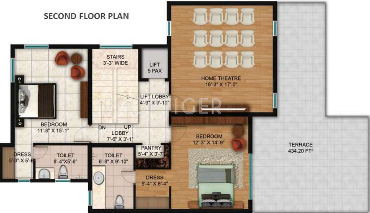 The Hemisphere Golf Villas (5BHK+8T (5,092 sq ft) + Pooja Room 5092 sq ft)