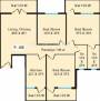 Floor Plan (3BHK+2T (1,289 sq ft) 1289 sq ft) Vaastu Estate Developers Hermitage Floor Plan (3BHK+2T (1,289 sq ft) 1289 sq ft)
