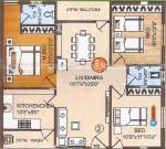 Kalyan Habitat (3BHK+2T (1,480 sq ft) 1480 sq ft)