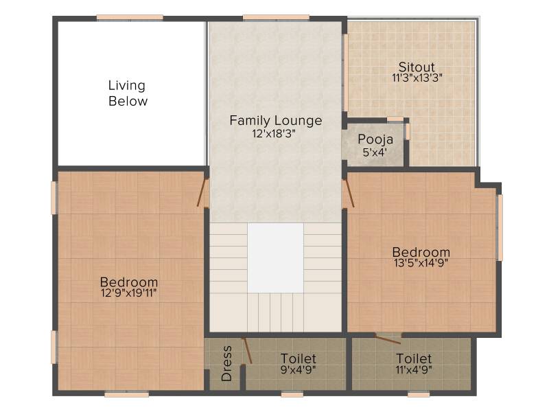 Relcon Marvel (4BHK+5T (3,555 sq ft)   Pooja Room 3555 sq ft)