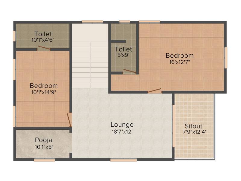 Relcon Marvel (4BHK+4T (3,084 sq ft)   Pooja Room 3084 sq ft)