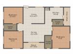 Giridhari Ishta (3BHK+3T (1,455 sq ft) 1455 sq ft)