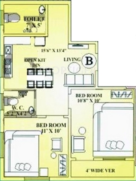 Unique Infinite (2BHK+1T (772 sq ft) 772 sq ft) Unique Infinite (2BHK+1T (772 sq ft) 772 sq ft)