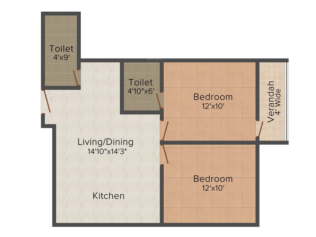 Unique Infinite (2BHK+1T (853 sq ft) 853 sq ft)