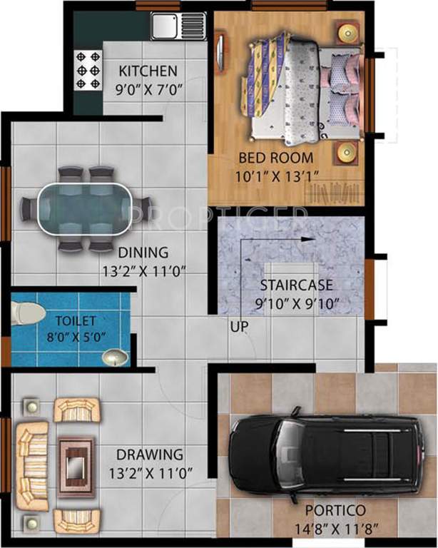 Fortune Om Awaas (3BHK+3T (1,612 sq ft) 1612 sq ft)