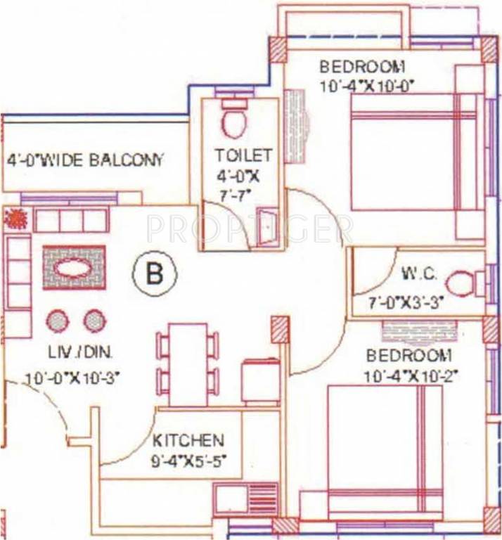 Eastern Tower (2BHK+2T (885 sq ft) 885 sq ft) Eastern Tower (2BHK+2T (885 sq ft) 885 sq ft)