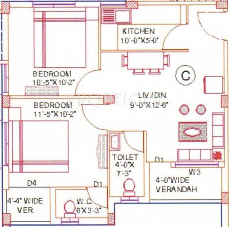 Eastern Tower (2BHK+2T (930 sq ft) 930 sq ft) Eastern Tower (2BHK+2T (930 sq ft) 930 sq ft)