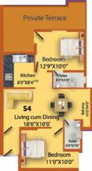 MS MM Triumph (2BHK+2T (904 sq ft) 904 sq ft) MS MM Triumph (2BHK+2T (904 sq ft) 904 sq ft)