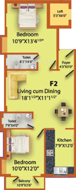 MS MM Triumph (2BHK+2T (1,070 sq ft) 1070 sq ft) MS MM Triumph (2BHK+2T (1,070 sq ft) 1070 sq ft)