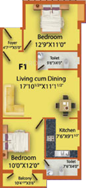 MS MM Triumph (2BHK+2T (959 sq ft) 959 sq ft) MS MM Triumph (2BHK+2T (959 sq ft) 959 sq ft)