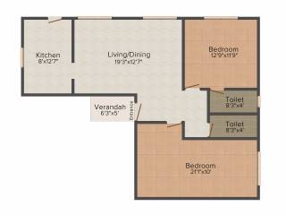 MS MM Triumph (2BHK+2T (1,108 sq ft) 1108 sq ft) MS MM Triumph (2BHK+2T (1,108 sq ft) 1108 sq ft)