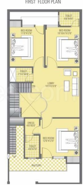 First Floor Plan royale naman villas Floor Plan First Floor Plan