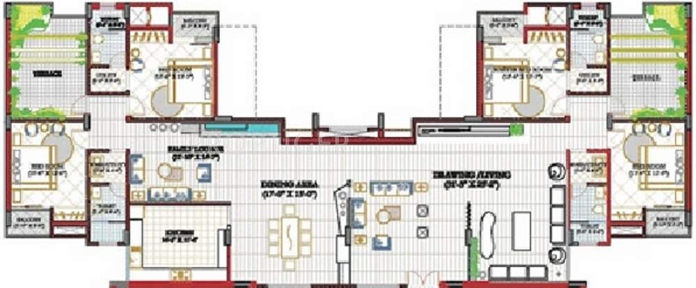 Goel Heights (4BHK+3T (3,174 sq ft) 3174 sq ft)