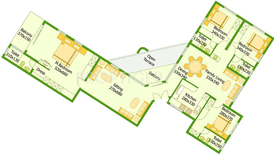 Flairalliance Trine Phase 2 (4BHK+4T (2,554 sq ft) 2554 sq ft) Flairalliance Trine Phase 2 (4BHK+4T (2,554 sq ft) 2554 sq ft)