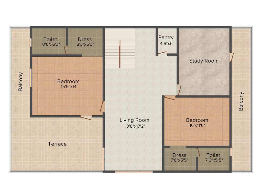 Aadhar Dew Drops Villas (4BHK+6T (2,575 sq ft) + Study Room 2575 sq ft)