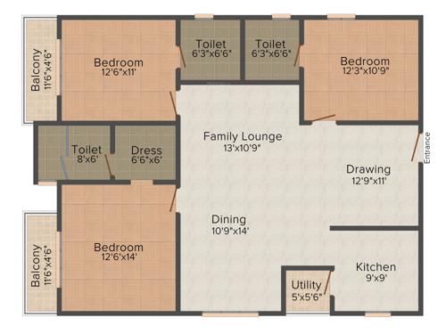 Niharika Exotica (3BHK+3T (1,775 sq ft) 1775 sq ft)