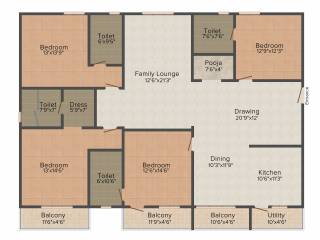Niharika Exotica (4BHK+4T (2,700 sq ft) 2700 sq ft)