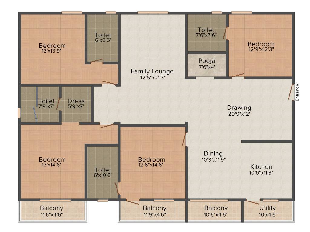 Niharika Exotica (4BHK+4T (2,700 sq ft) 2700 sq ft)