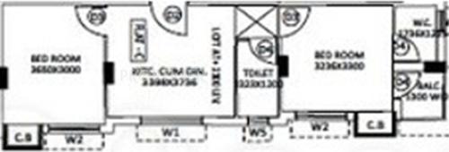 Liberty Uttam Plaza (2BHK+2T (777 sq ft) 777 sq ft)