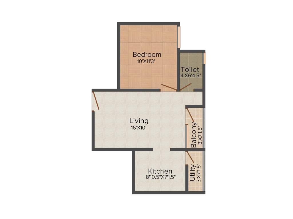 SSM SM Vaikunda (1BHK+1T (586 sq ft) 586 sq ft)