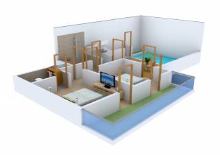 Cosmos Cascade Gardens (3BHK+4T (2,150 sq ft) 2150 sq ft)