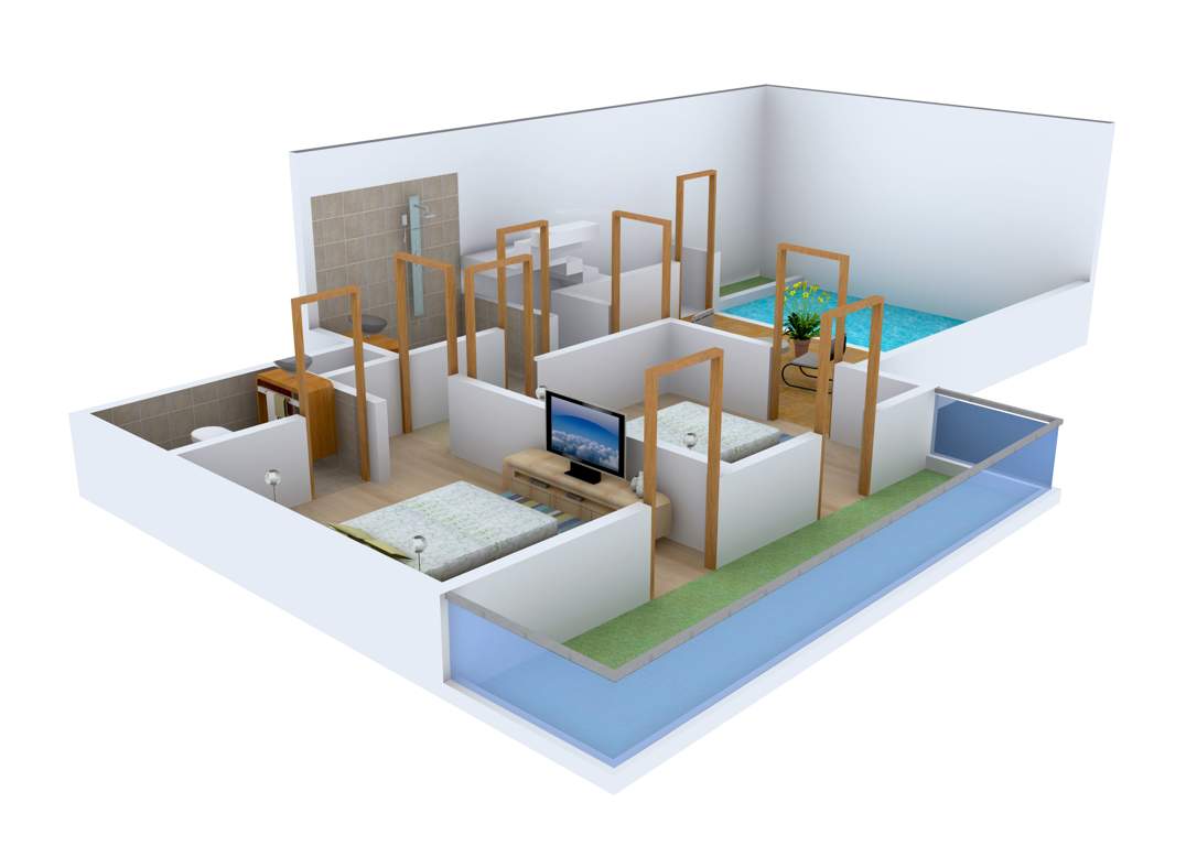 Cosmos Cascade Gardens (3BHK+4T (2,150 sq ft) 2150 sq ft)