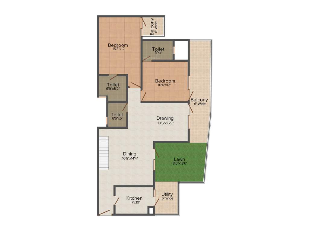 Cosmos Cascade Gardens (4BHK+5T (3,150 sq ft) 3150 sq ft)
