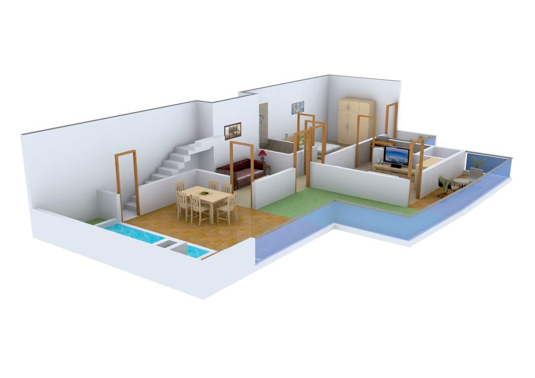 Cosmos Cascade Gardens (4BHK+5T (3,150 sq ft) 3150 sq ft)