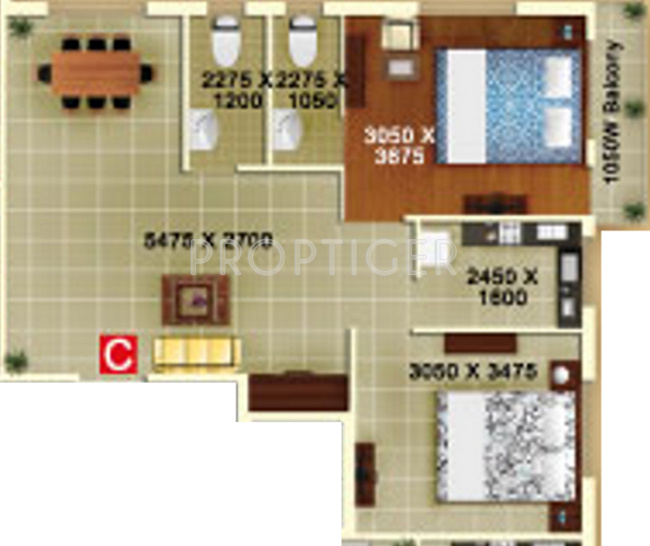 Northland Addya Shakti Enclave (2BHK+2T (951 sq ft) 951 sq ft) Northland Addya Shakti Enclave (2BHK+2T (951 sq ft) 951 sq ft)