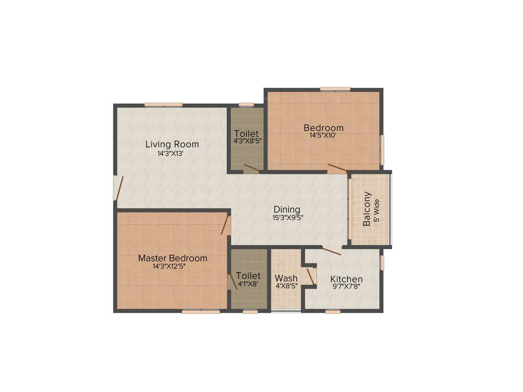 Buddha Viraj Heights (2BHK+2T (1,240 sq ft) 1240 sq ft)