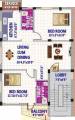 Floor Plan (2BHK+2T (1,045 sq ft) 1045 sq ft) SRK Aanandham Enclave Floor Plan (2BHK+2T (1,045 sq ft) 1045 sq ft)