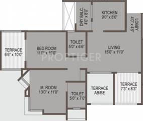 VK Silver Nest (2BHK+2T (953 sq ft) 953 sq ft) VK Silver Nest (2BHK+2T (953 sq ft) 953 sq ft)