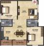 Amrutha Avenue 2 (2BHK+2T (1,152 sq ft) 1152 sq ft)