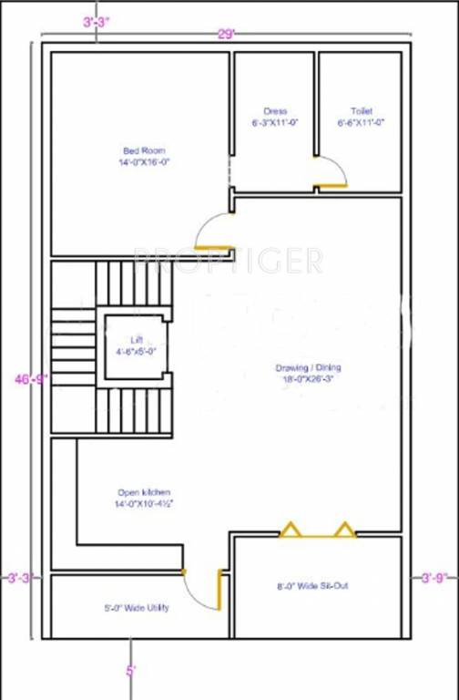 ASR Projects Pearls (3BHK+3T (1,800 sq ft) + Pooja Room 1800 sq ft)