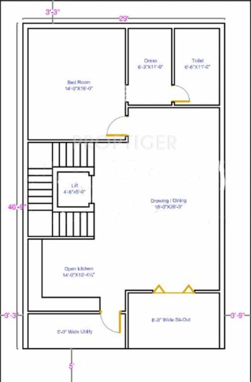 ASR Projects Pearls (3BHK+4T (3,600 sq ft) + Servant Room 3600 sq ft)
