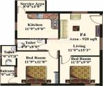 Vivegam Aishwaryam Flats (2BHK+2T (920 sq ft) 920 sq ft)