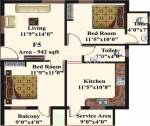 Vivegam Aishwaryam Flats (2BHK+2T (942 sq ft) 942 sq ft)