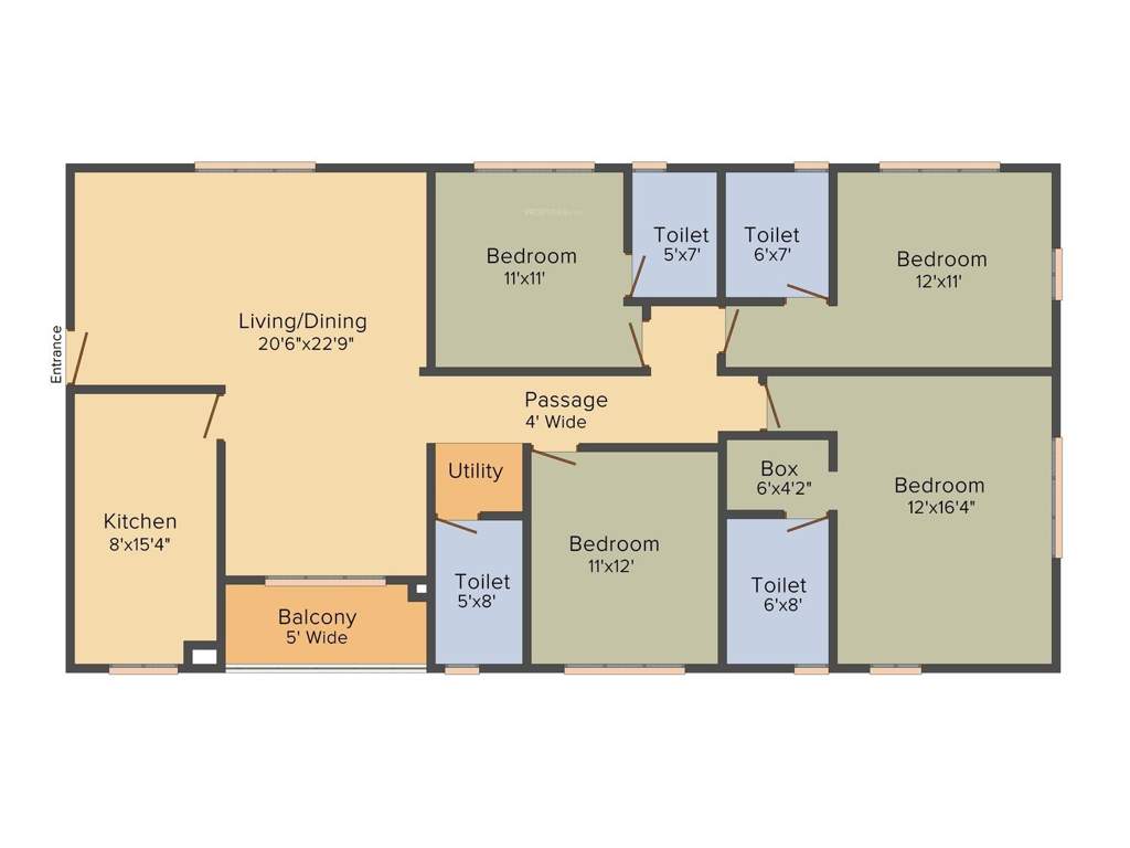 Space Club Town Gateway (4BHK+4T (2,321 sq ft) 2321 sq ft)