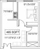 Niki Florence (1BHK+1T (465 sq ft) 465 sq ft)