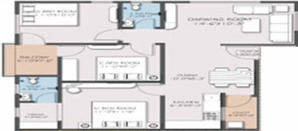 Floor Plan (3BHK+3T (5,490 sq ft) 5490 sq ft) Namitha Hill Ridges Floor Plan (3BHK+3T (5,490 sq ft) 5490 sq ft)