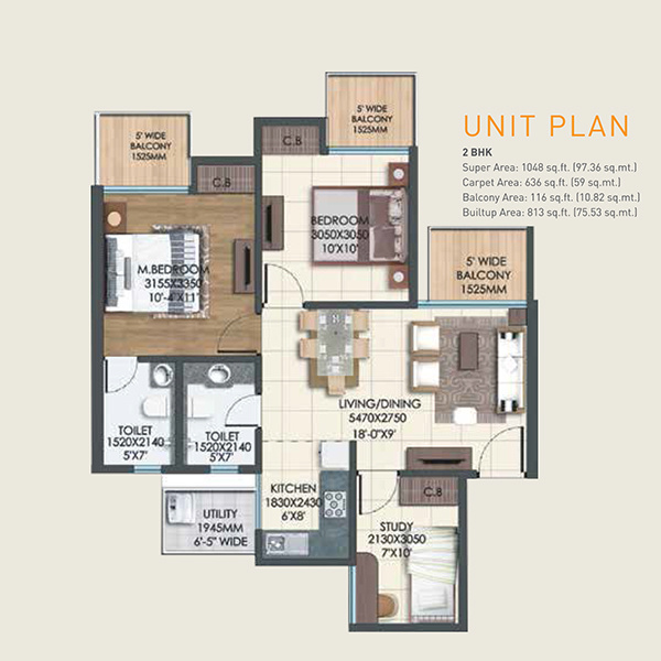Supertech Sports Village (2BHK+2T (1,048 sq ft) 1048 sq ft) Supertech Sports Village (2BHK+2T (1,048 sq ft) 1048 sq ft)