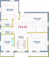 Trinity Jayas Hive (2BHK+2T (858 sq ft) 858 sq ft) Trinity Jayas Hive (2BHK+2T (858 sq ft) 858 sq ft)