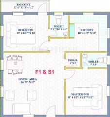 Trinity Jayas Hive (2BHK+2T (1,033 sq ft) 1033 sq ft) Trinity Jayas Hive (2BHK+2T (1,033 sq ft) 1033 sq ft)